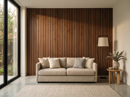 Slat Haven Prestige Walnut Slat Panel – 270 × 110 cm