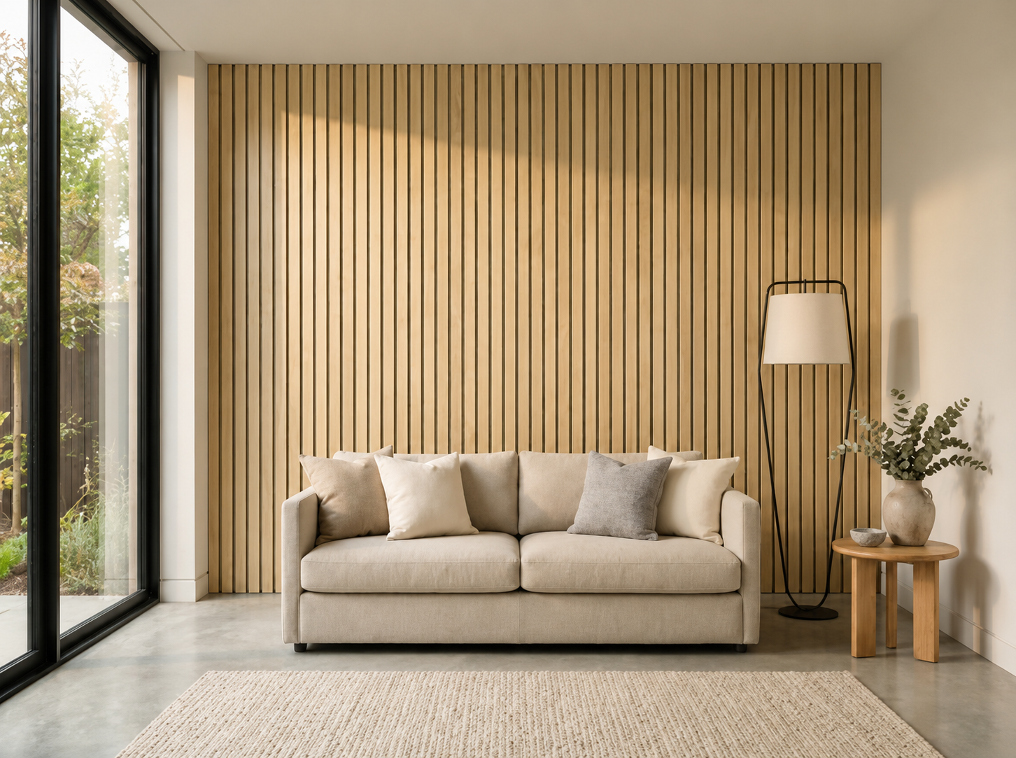 Slat Haven Prestige Walnut Slat Panel – 270 × 110 cm
