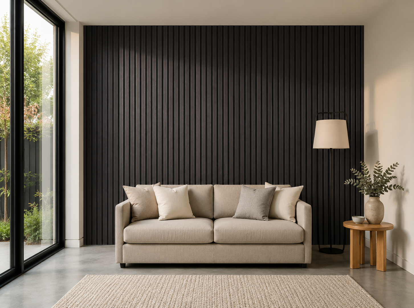 Slat Haven Prestige Walnut Slat Panel – 270 × 110 cm