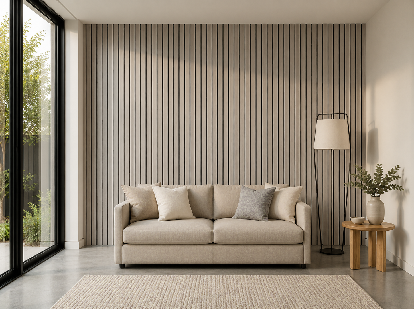 Slat Haven Prestige Walnut Slat Panel – 270 × 110 cm