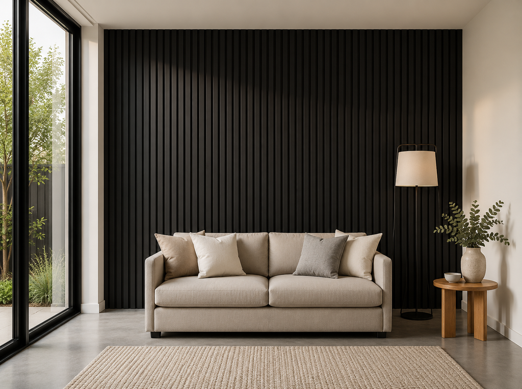 Slat Haven Prestige Walnut Slat Panel – 270 × 110 cm