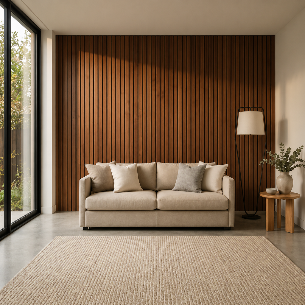 Slat Haven Prestige Walnut Slat Panel – 270 × 110 cm